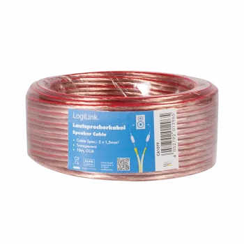 LogiLink CA1079 10m priehľadný audio kábel (CA1079)
