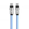 2in1 USB-C kábel 1m modrý