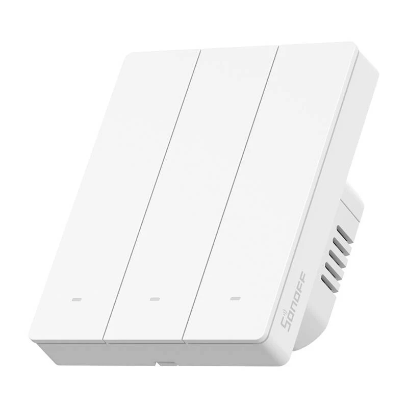 WiFi smart nástenný vypínač Sonoff M5-3C-80W 3-kanálový pre rámiky