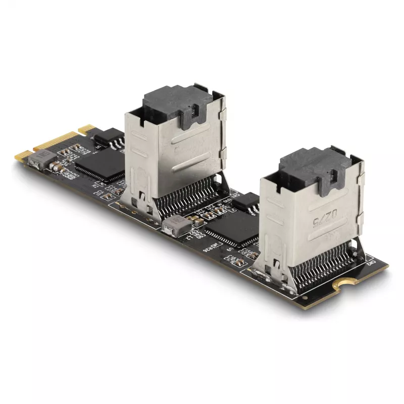 DeLOCK konvertor M.2 2280 Key B+M konektor samec na 8 x SATA