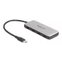 DeLOCK 64261 USB 3.2 Gen 1 Type-C hub 10000 Mbit/s čierny sivý
