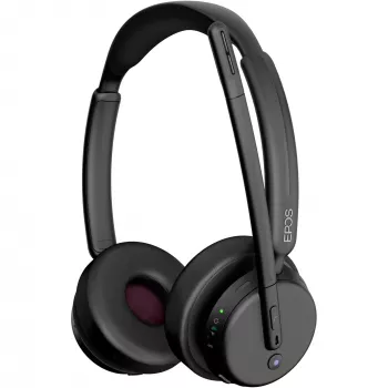Epos Impact 500, binaurálny (obojstranný) headset, Bluetooth ANC, MS Teams certifikovaný, vrátane USB-C dongle s USB-A adaptérom