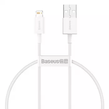 Kábel Baseus Superior Series USB na Lightning, 2,4A, 0,25m (biela)