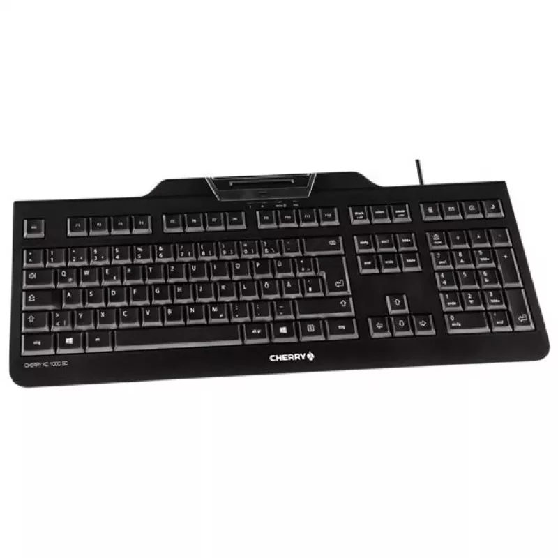 CHERRY KC 1000 SC klávesnica univerzálna USB AZERTY belgická čierna