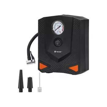 Prenosná vzduchová pumpa TRACER RES-03ML 12V 150 PSI — hustilka na pneumatiky, 12 V napájanie