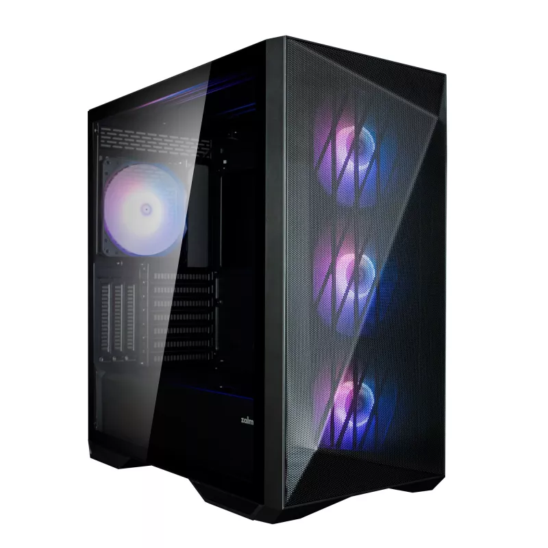 Zalman Z9 Iceberg MS čierna ATX Mid Tower PC skriňa vrátane 4x 140 mm ARGB ventilátorov - Midi/Mini Tower - ATX