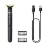 Holiaci strojček a zastrihávač Philips OneBlade QP1424/10 — antracit, na batérie, 30 min. výdrž, hrebene na bradu