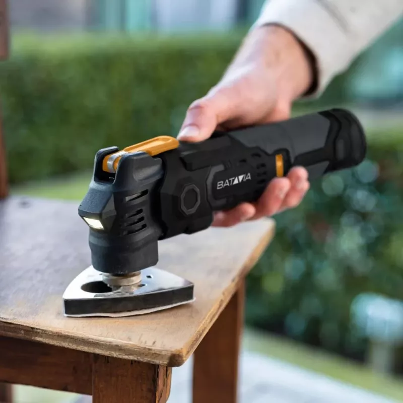 Batavia B.V. | 12V batéria antivibračný multitool - Fixxpack 2.0 set (vrátane 2,0-Ah batérie a USB-C kábla)