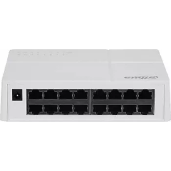 Dahua Technology SF1016L sieťový switch unmanaged L2 Fast Ethernet (10/100) desktop/nástenná montáž sivý
