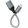 LogiLink USB 3.2 Gen1 Type-C adaptér C/M na USB-A/F OTG hliník 0,15 m