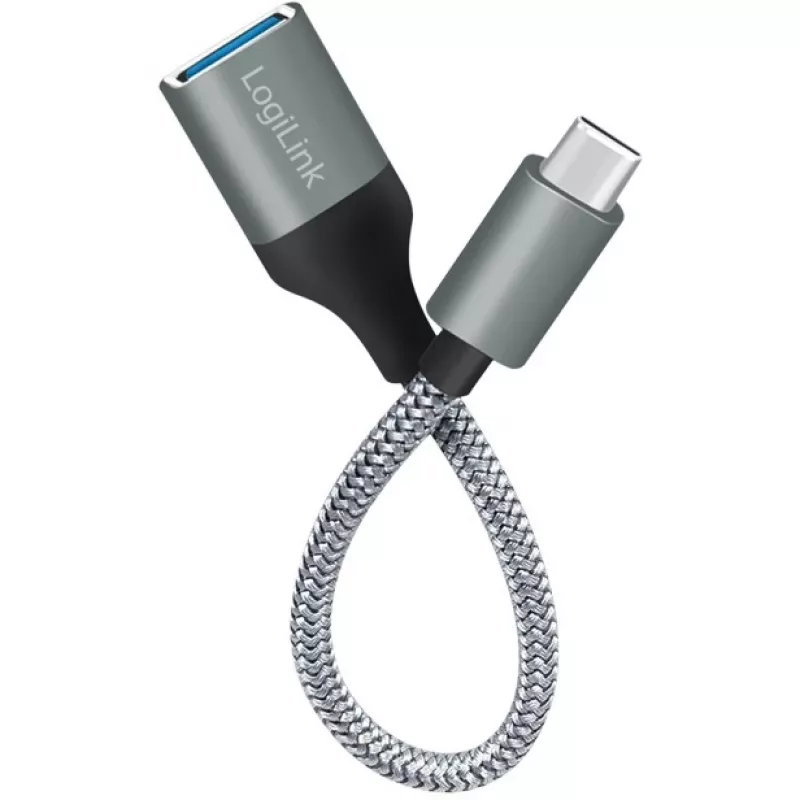 LogiLink USB 3.2 Gen1 Type-C adaptér C/M na USB-A/F OTG hliník 0,15 m