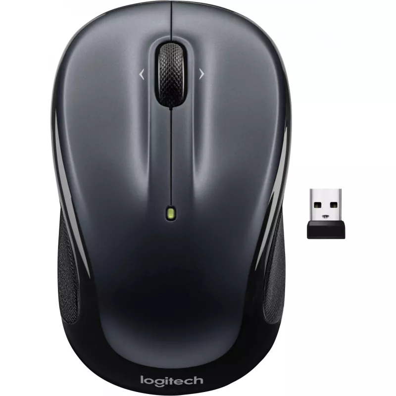 LOGITECH M325s myš obojručná optická 5 tlačidiel bezdrôtová 2,4 GHz USB Nano prijímač tmavosivá