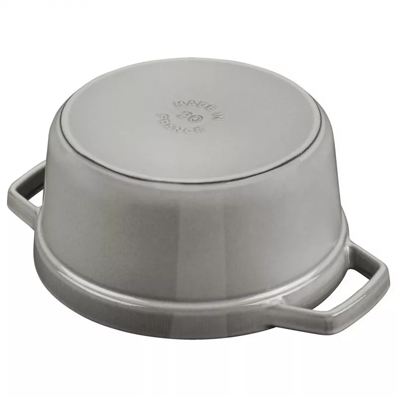 Staub La Cocotte okrúhly liatinový hrniec 26 cm, grafitovosivý
