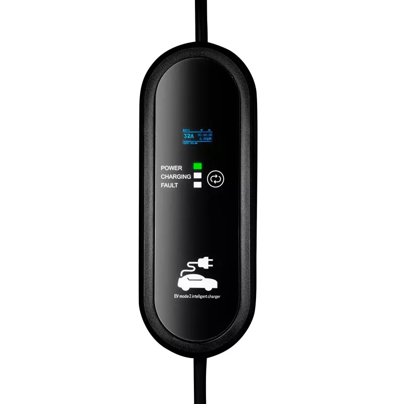 Akyga AK-EC-24 mobilná EV nabíjačka, GB/T, CEE 5-pin konektor, trojfázová, 32 A, 22 kW, LCD, 5 m
