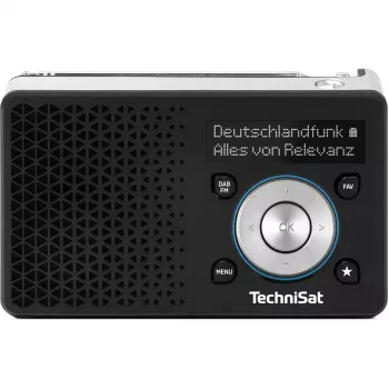 Prenosné rádio TECHNISAT DIGITRADIO 1 A — DAB+/FM, OLED displej, USB-C, 3,5 mm slúchadlá, 1 W, čierna/strieborná
