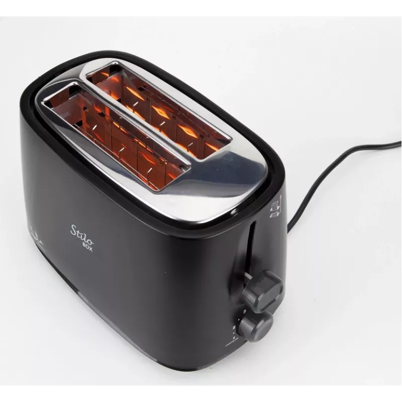 Hriankovač JATA TT631 2 plátky 750 W čierna nerez