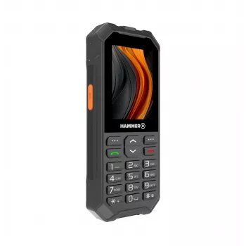 Mobilný telefón Hammer 6 LTE, 2,4" IPS, dual SIM, 2500 mAh, čierny (TEL000927)