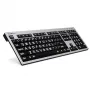 Klávesnica Logickeyboard LKB-LPRNTWB-AJPU Office USB francúzska čierna strieborná