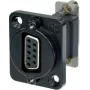 Neutrik NADB9FF-B káblový adaptér VGA čierny – nehrdzavejúca oceľ (NADB9FF-B)