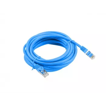 Sieťový kábel LANBERG PCF6-10CC-1000-B Cat6 F/UTP 10 m modrý, RJ-45 na RJ-45, 250 MHz, CCA