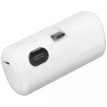 Powerbank 4smarts 541657 5000 mAh Li-Ion biela USB-C 2 konektory PD 2.0 PPS Quick Charge 3.0 3,63 V