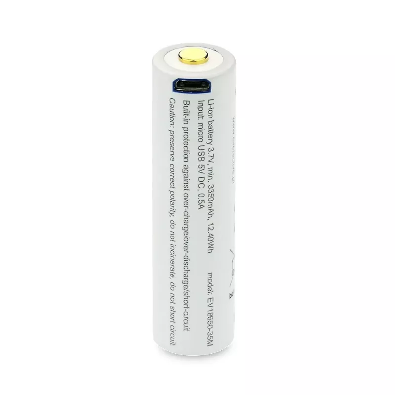 18650 Li-Ion 3.7V everActive 3500mAh batéria (1 ks) micro-USB s ochranou