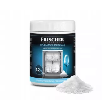 Špeciálna soľ do umývačky FRISCHER FR00101_1200, 1,2 kg, soľ na zmäkčovanie vody v plastovej nádobe