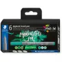Štetcová fixka Staedtler Pigment Arts zelená & tyrkysová 6 ks