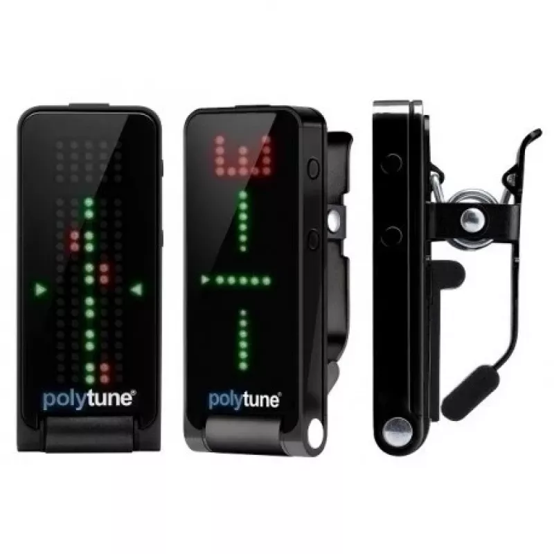 Clip-Tuner TC Electronic PolyTune Clip čierna — kompaktná chromatická a polyfonická ladička