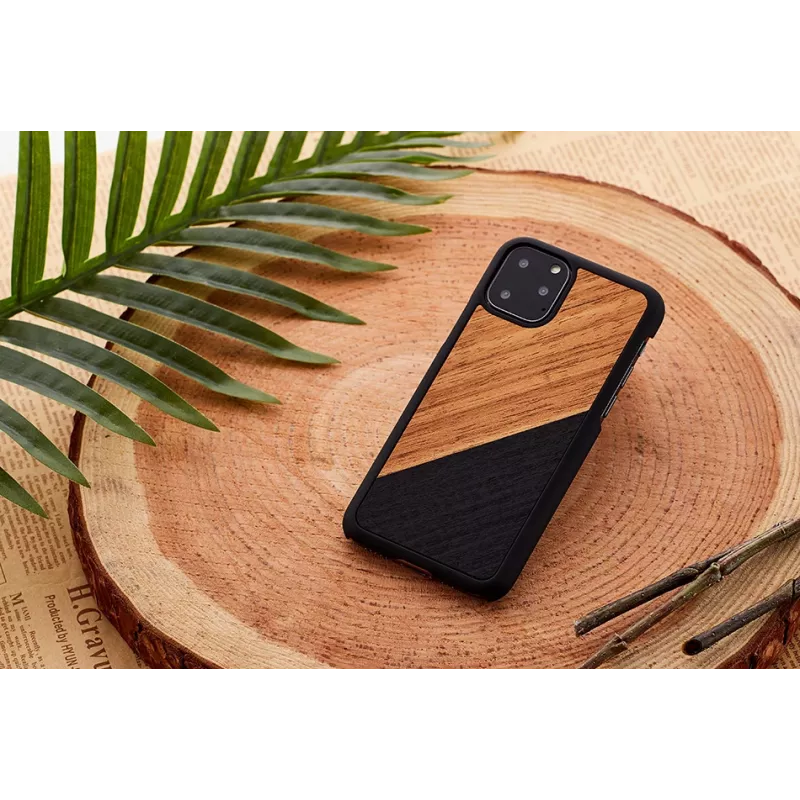 Puzdro na smartphone man and wood pre iPhone 11 Pro Max — Western čierna