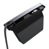 Hub Baseus T-Space s káblami USB-C na Lightning pre vozidlá Tesla (čierna)