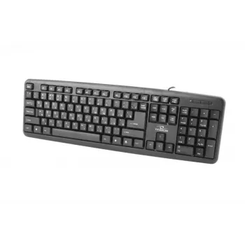 Esperanza TKR101 klávesnica Office USB QWERTY anglická, ruská čierna