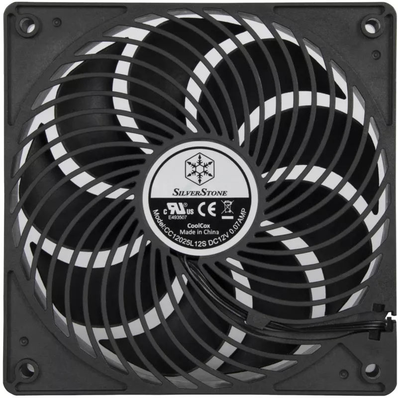 SilverStone SST-AP120I 120 mm skriňový ventilátor - čierny