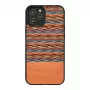 Ochranné puzdro Man and Wood pre iPhone 12 / 12 Pro — hnedý kárový vzor s čiernym okrajom