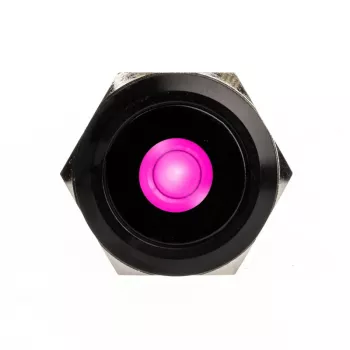 DimasTech vandalizmus tlačidlo 25mm Blackline Dot RGB (PD224) vandal-odolné tlačidlo