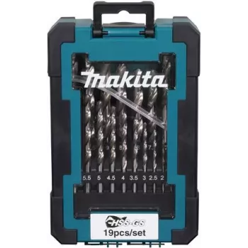 Sada vrtákov Makita D-78352 HSS-GS, 19-dielna z rýchloreznej ocele špirálové vrtáky