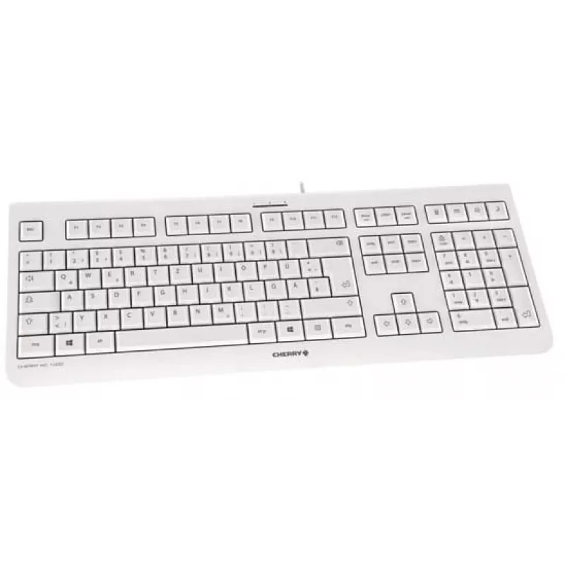 CHERRY KC 1000 Klávesnica Home USB švajčiarske rozloženie sivá