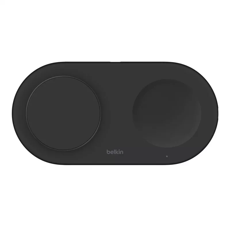 Belkin WIZ021VFBK – 2-in-1 bezdrôtová nabíjacia stanica s technológiou Qi2 15 W, čierna