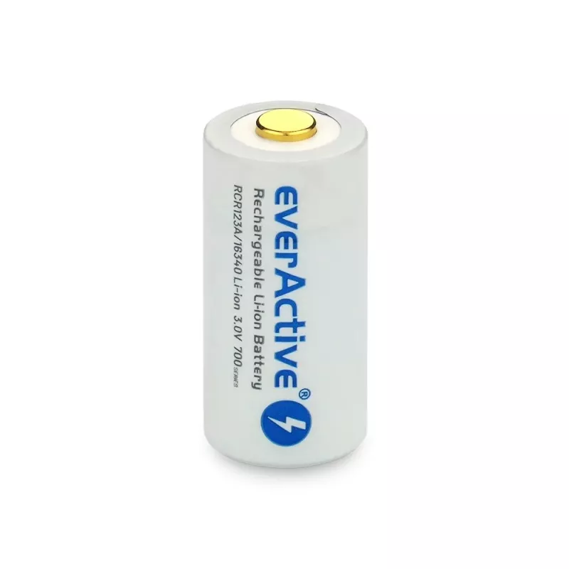 Nabíjateľná batéria everActive EV16340 700mAh 3V s funkciou nabíjania Micro-USB