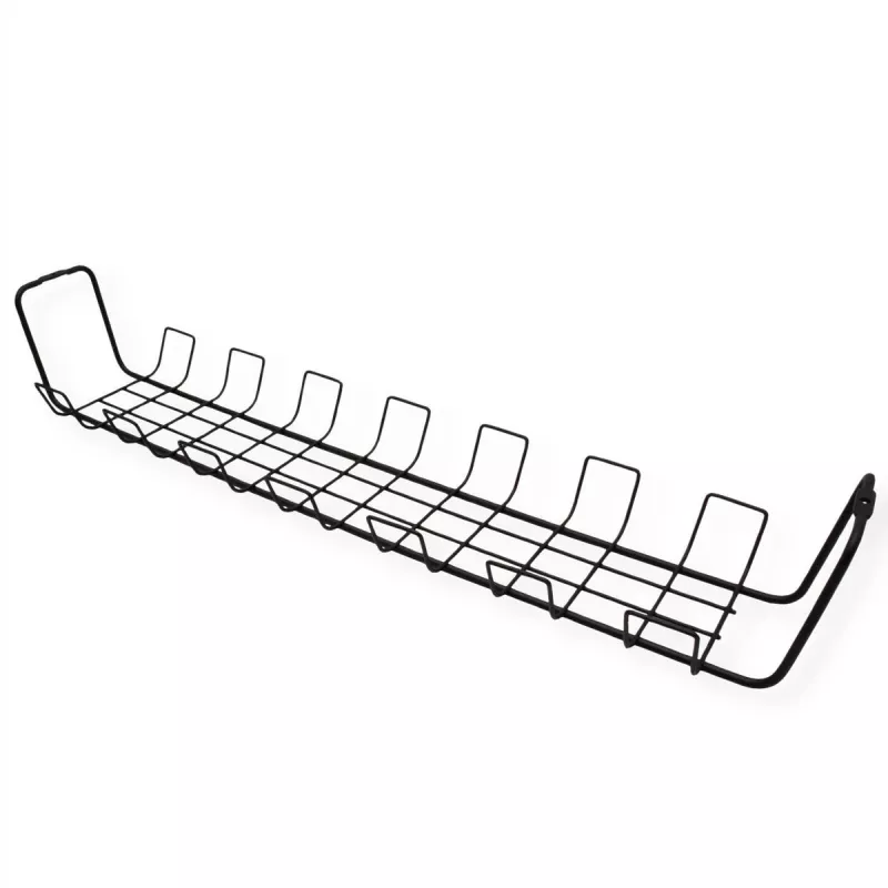 ROTRONIC-SECOMP Roline - kábel - organizér - mriežka - montáž pod stôl - čierny (balenie 2 ks)