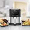 Fritéza na horúci vzduch Rommelsbacher FRH 1500 — 5 L, 1500 W, nerez/čierna