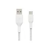 USB kábel Belkin CAB002BT0MWH 0,15 m USB A USB C biely