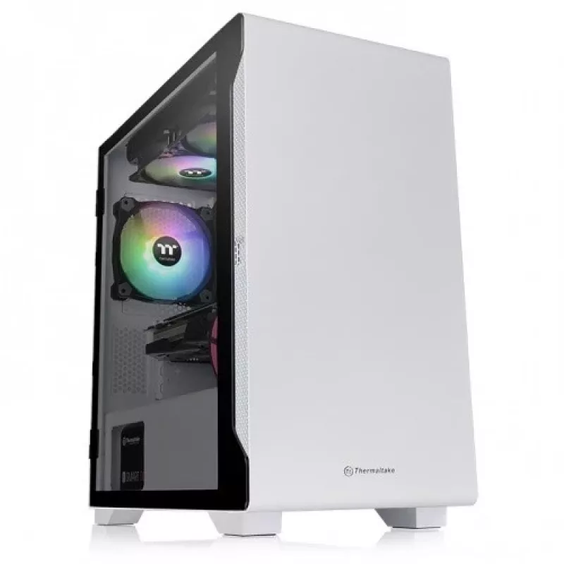 PC skriňa Thermaltake S100 Tempered Glass Snow Edition Micro Tower biela
