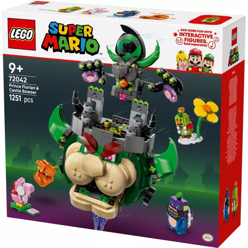 Konštrukčná hračka LEGO Super Mario Princ Florian & hrad Bowser sada 72042