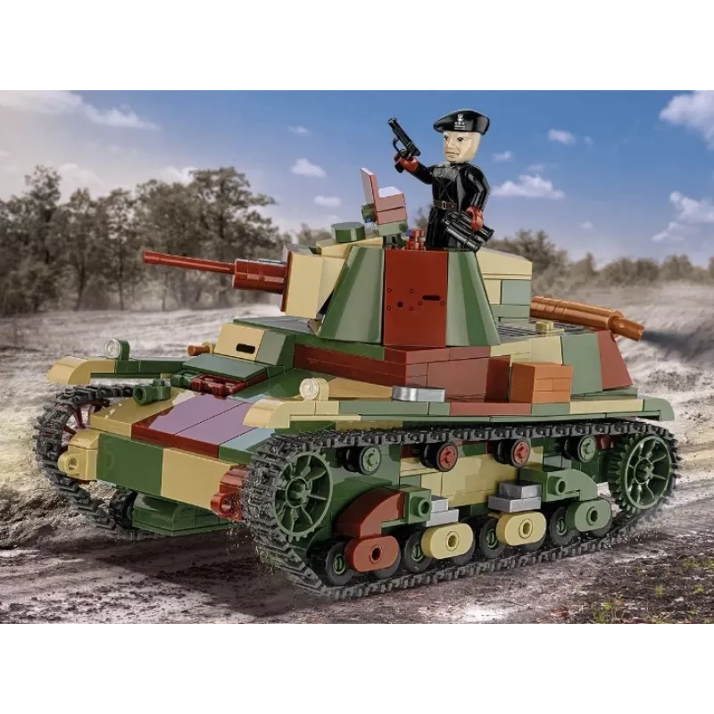 Cobi stavebnice ľahký tank 7TP model, 669 dielov, COBI-2661