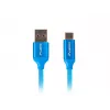Kábel USB 2.0 LANBERG CA-USBO-21CU-0010-BL — USB A na USB C, 1 m, modrý