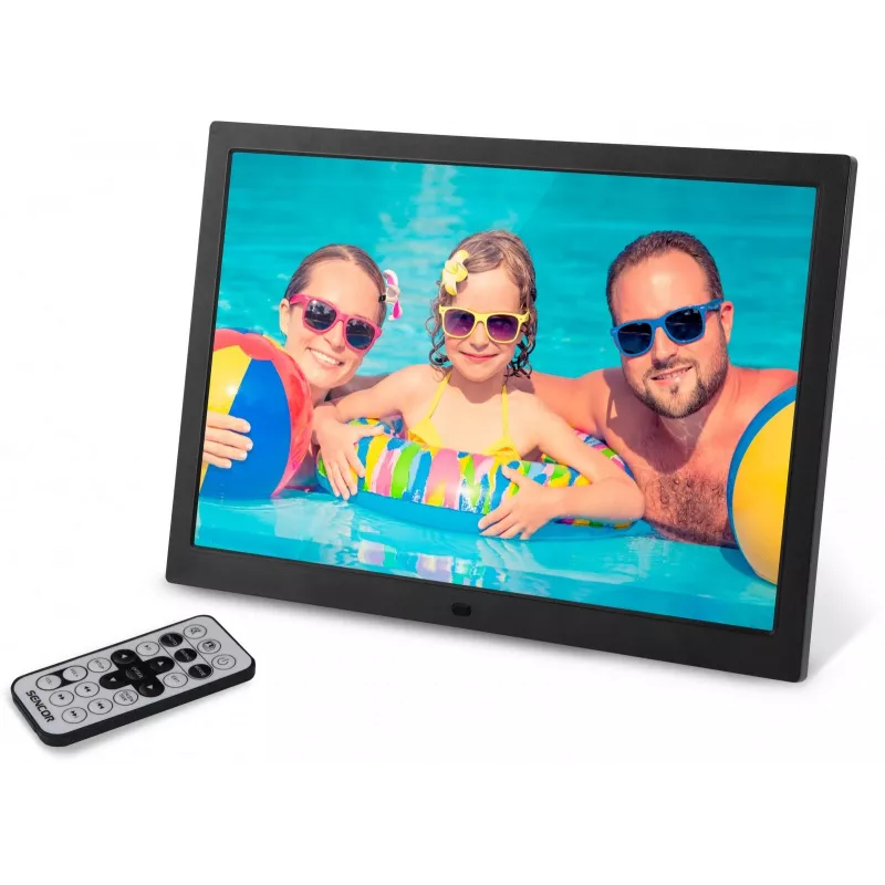 Digitálny fotorámik SENCOR SDF 1571 BK — 15-palcový čierny multimediálny rám