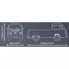 Cobi modelová stavebnica Volkswagen T2a valník 1:35 sivý