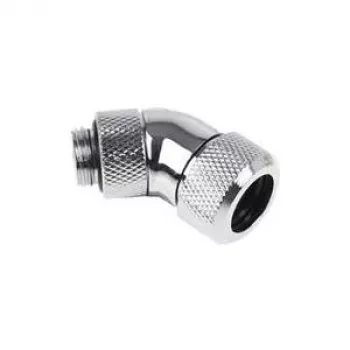 Alphacool Eiszapfen 13mm HardTube skrutkovacia vsuvka 45° otočná G1/4 - chróm (17406)