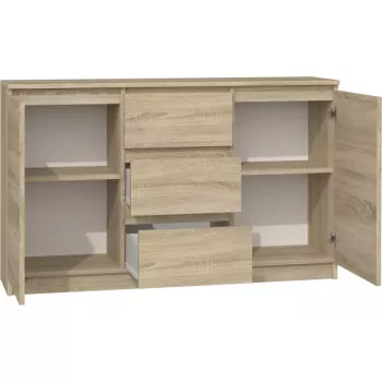 Topeshop komoda 2D3S DĄB SONOMA
